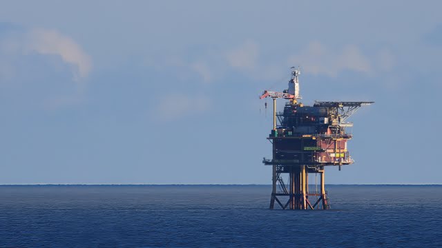 An Ocean Oil Platform