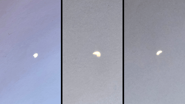 The images from the pinhole camera